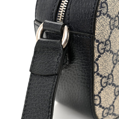 Gucci GG Supreme Monogram Textured Dollar Calfskin Web Small Ophidia Camera Bag Beige Blue 11 of 12