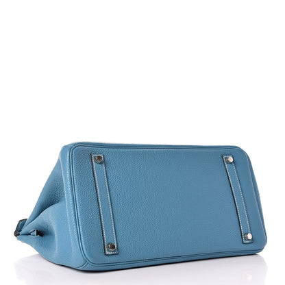 Hermes Togo Birkin 35 Blue Jean 5 of 32