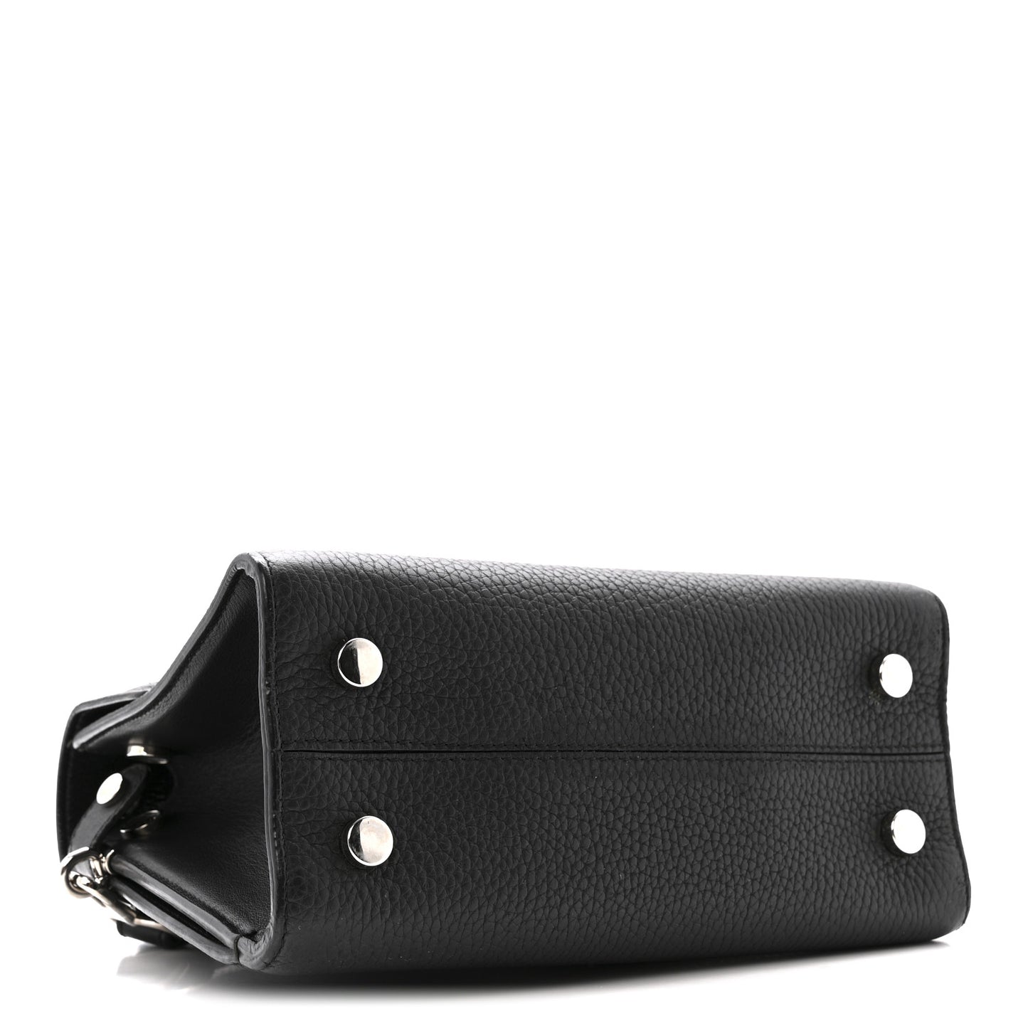 Grained Calfskin Mini Diorever Flap Black