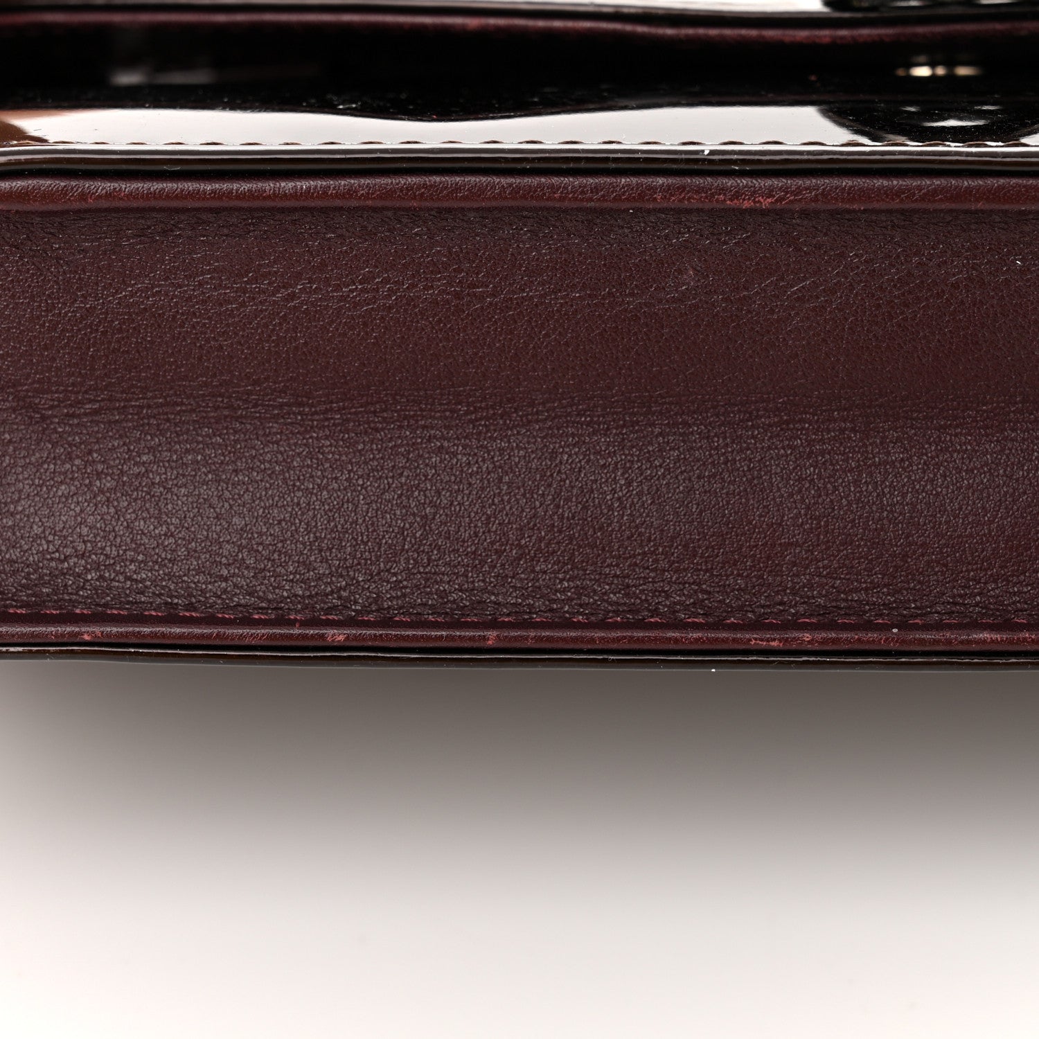 Chanel Patent Coco Cabas Wallet On Chain WOC Burgundy 22 of 24