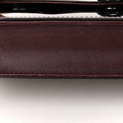 Chanel Patent Coco Cabas Wallet On Chain WOC Burgundy 22 of 24