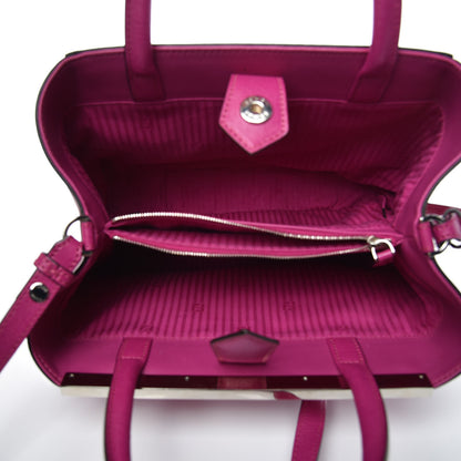 Fendi Vitello Elite Petite 2Jours Tote Magenta 5 of 11