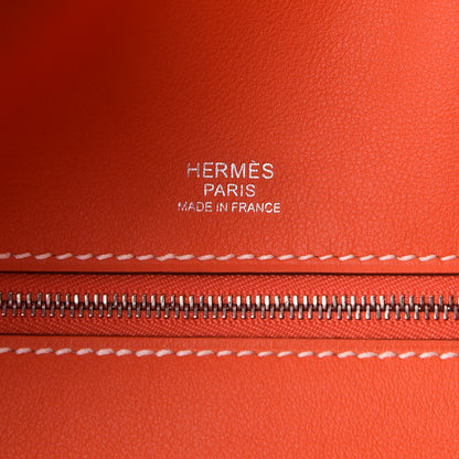 Hermes Swift Taurillon Clemence Vache Hunter Virevolte Pochette Orange Poppy 6 of 8