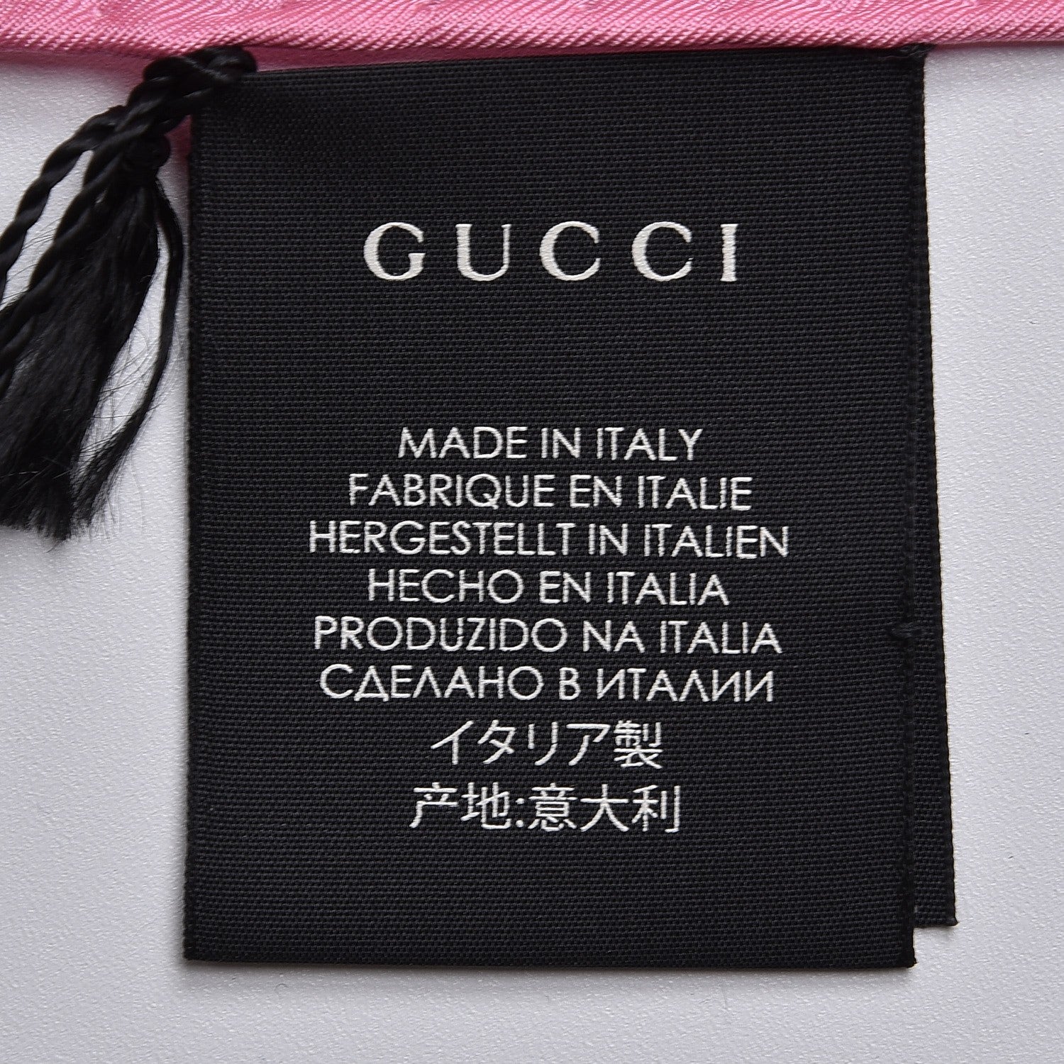 Gucci Silk Noodle Take Out Scarf Roseate 4 of 5
