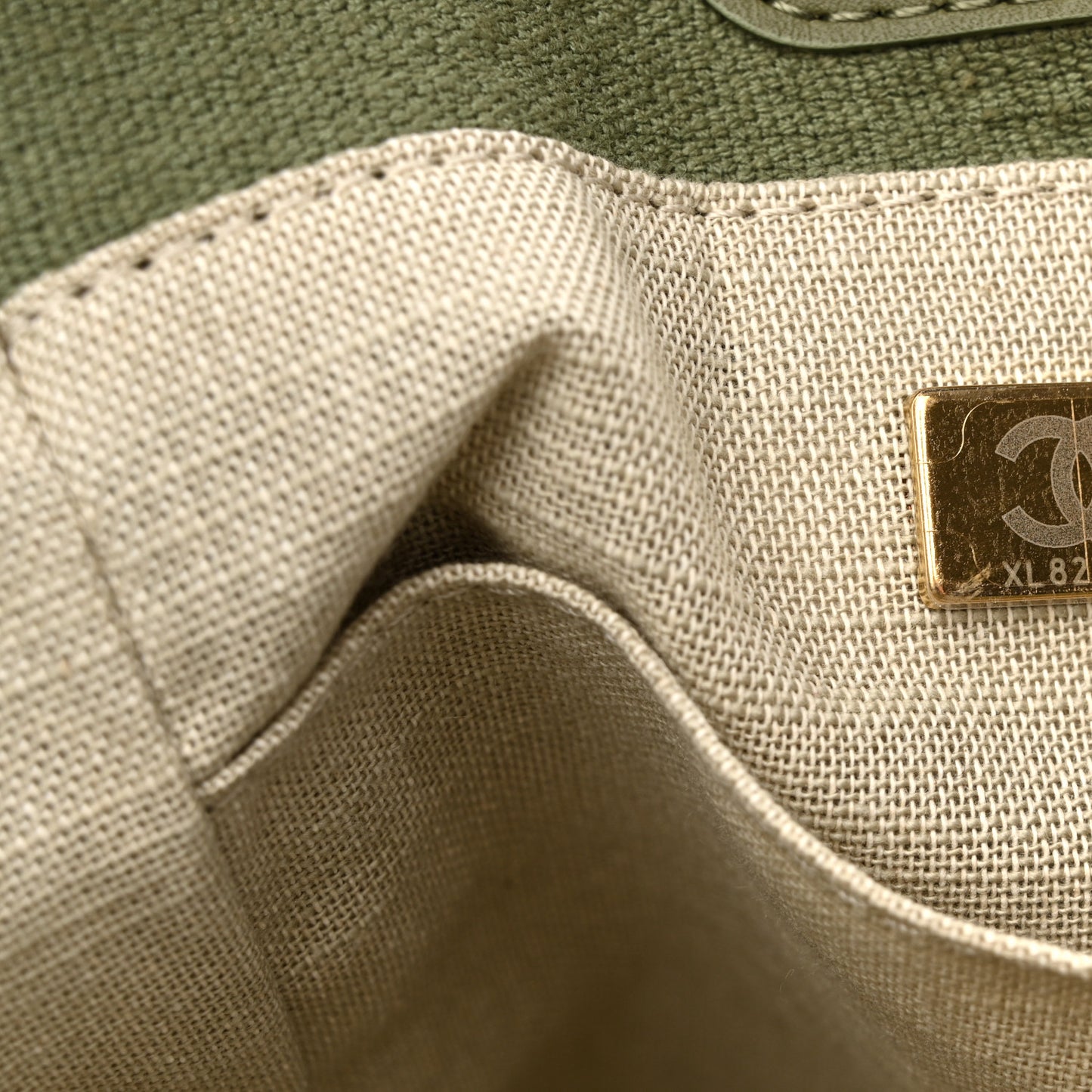 Mixed Fibers Small Deauville Tote Green