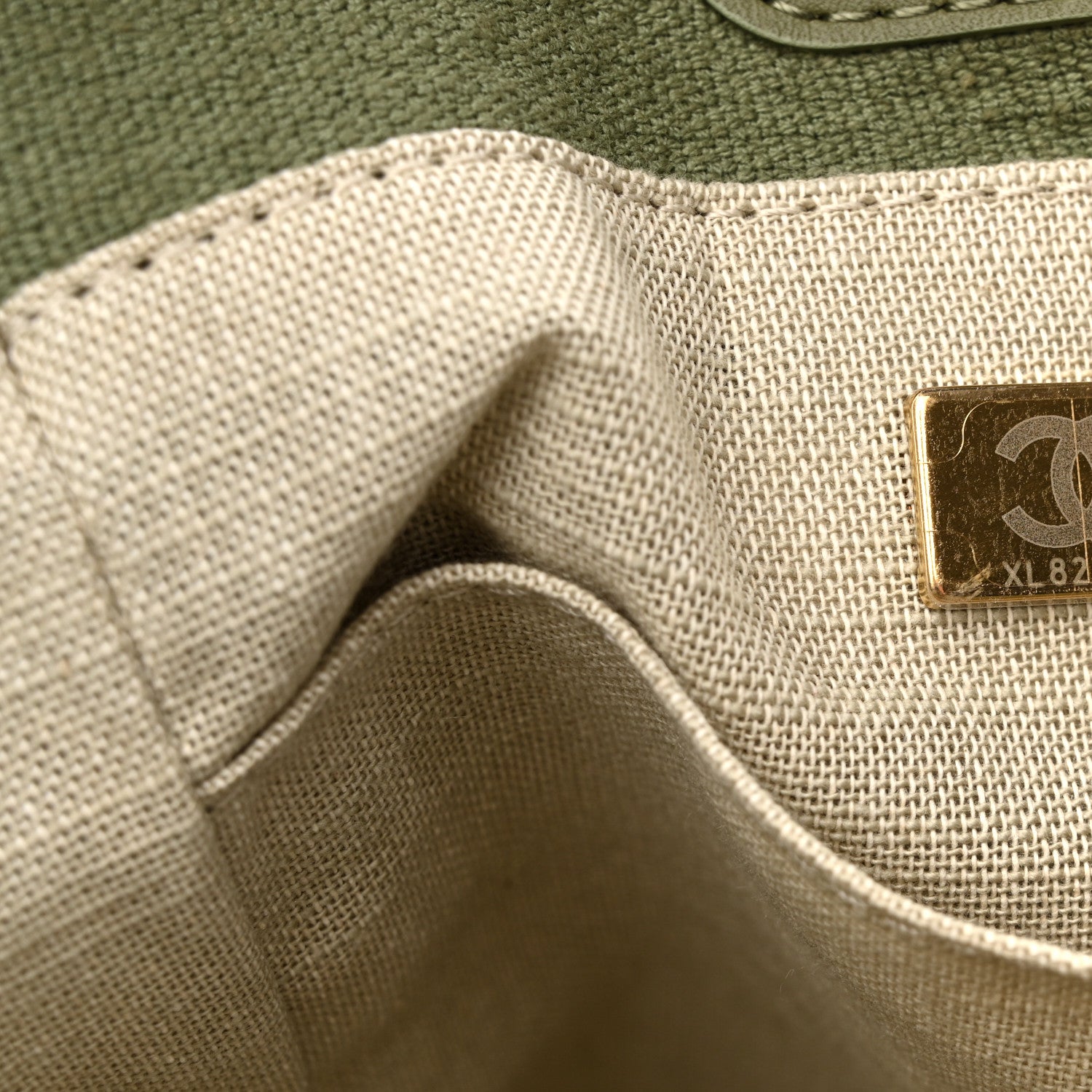 Chanel Mixed Fibers Small Deauville Tote Green 8 of 11