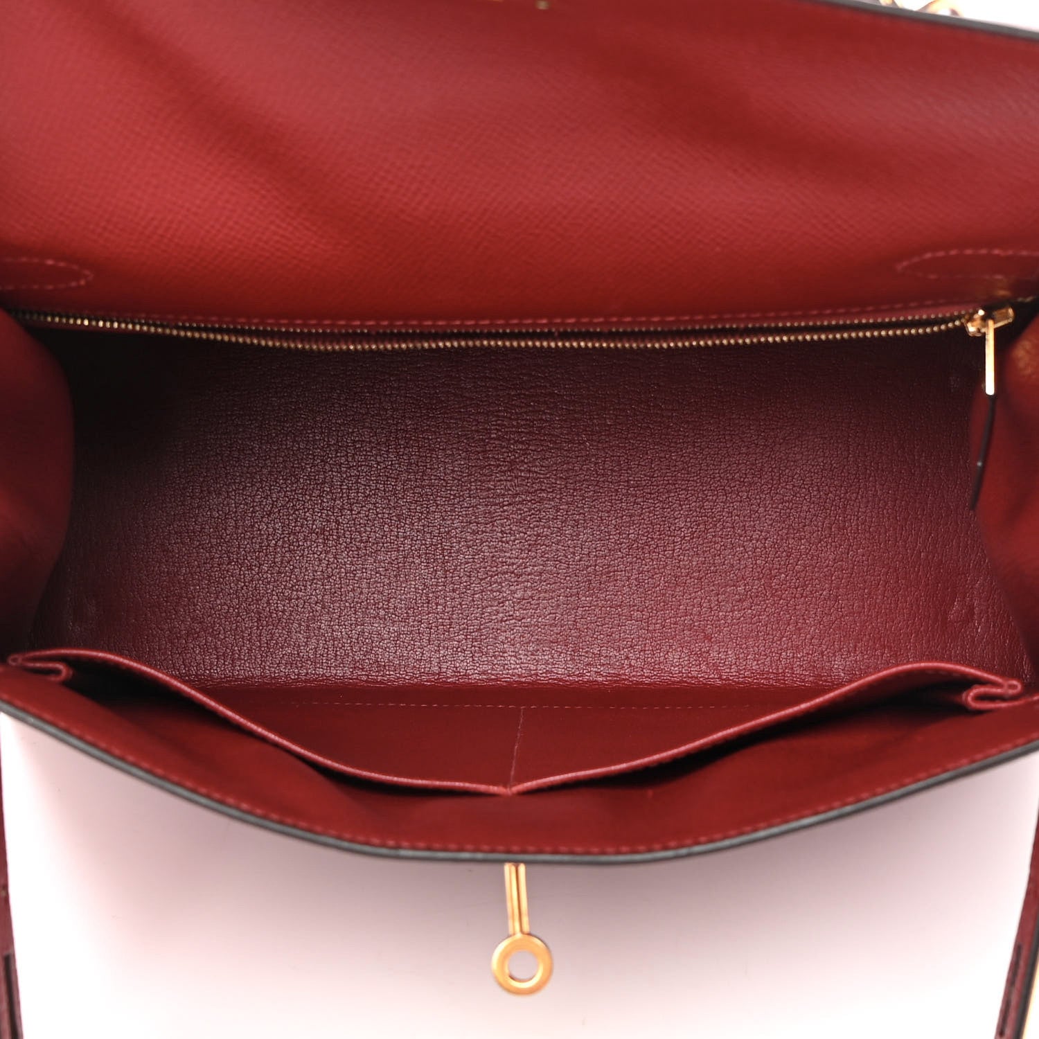 Hermes Epsom Kelly Sellier 28 Rouge Grenat 4 of 19