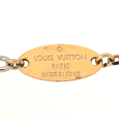 Louis Vuitton Logomania Necklace Silver Gold 5 of 6