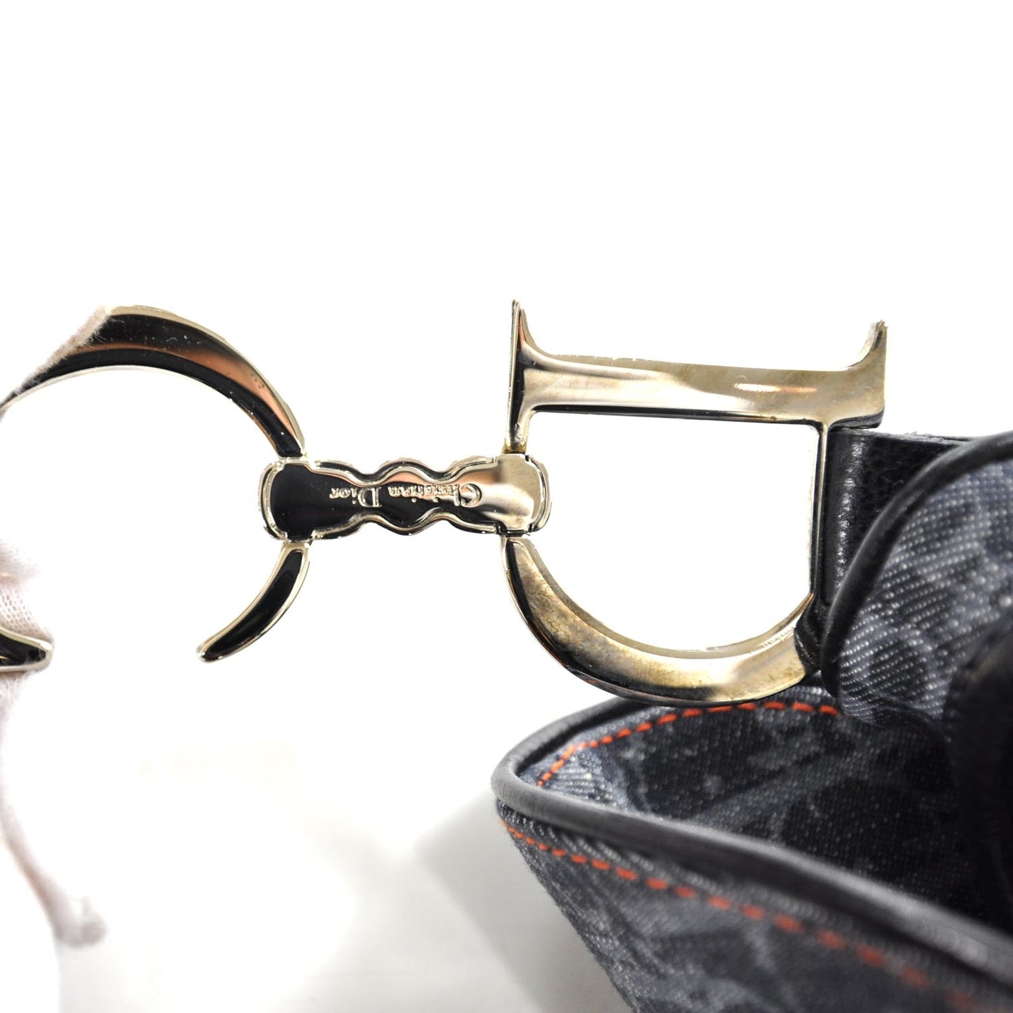 Denim Monogram Flight Saddle Bag