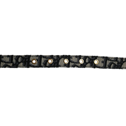Christian Dior Jacquard Oblique 20mm Saddle Belt 85 34 Blue 3 of 7