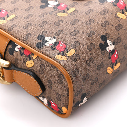 Gucci X DISNEY Mini Vintage GG Supreme Monogram Mickey Mouse Shoulder Bag Beige Vintage Sun Oil 9 of 10