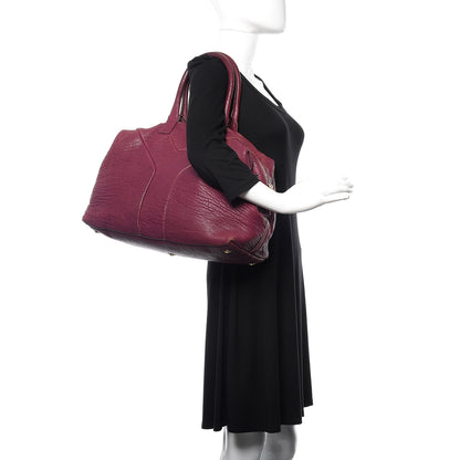 Saint Laurent Pebbled Lambskin Medium Easy Sac Purple 2 of 18