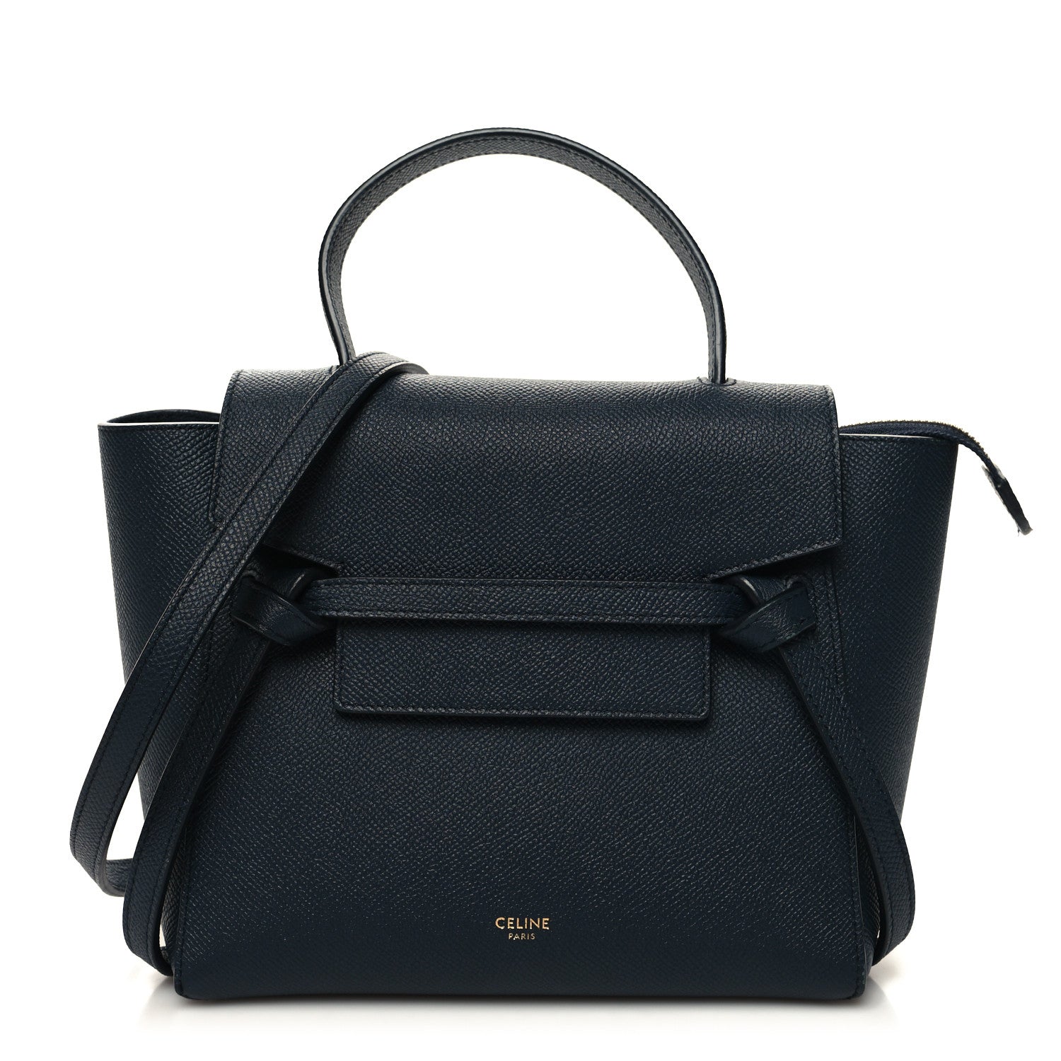 Celine Grained Calfskin Nano Belt Bag Abyss Blue 1 of 11