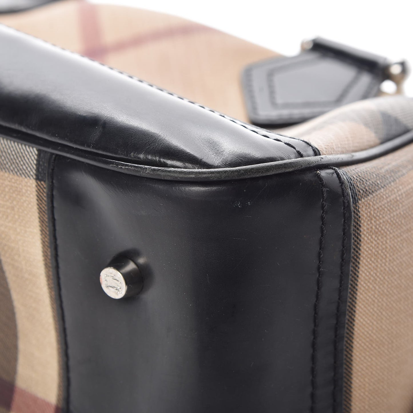 Supernova Check Patent Bowling Bag Black