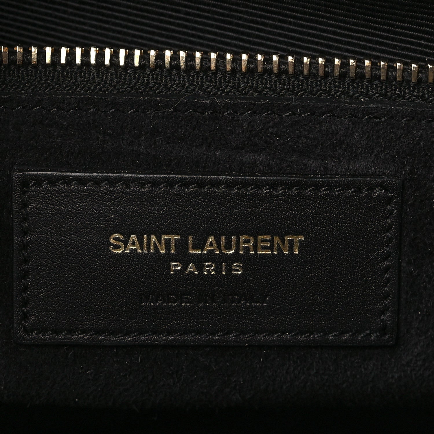 Saint Laurent Calfskin Small Cabas Rive Gauche Bag Black Red Yellow White 6 of 8