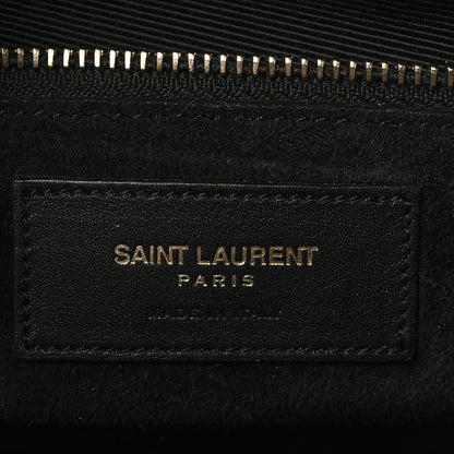 Saint Laurent Calfskin Small Cabas Rive Gauche Bag Black Red Yellow White 6 of 8