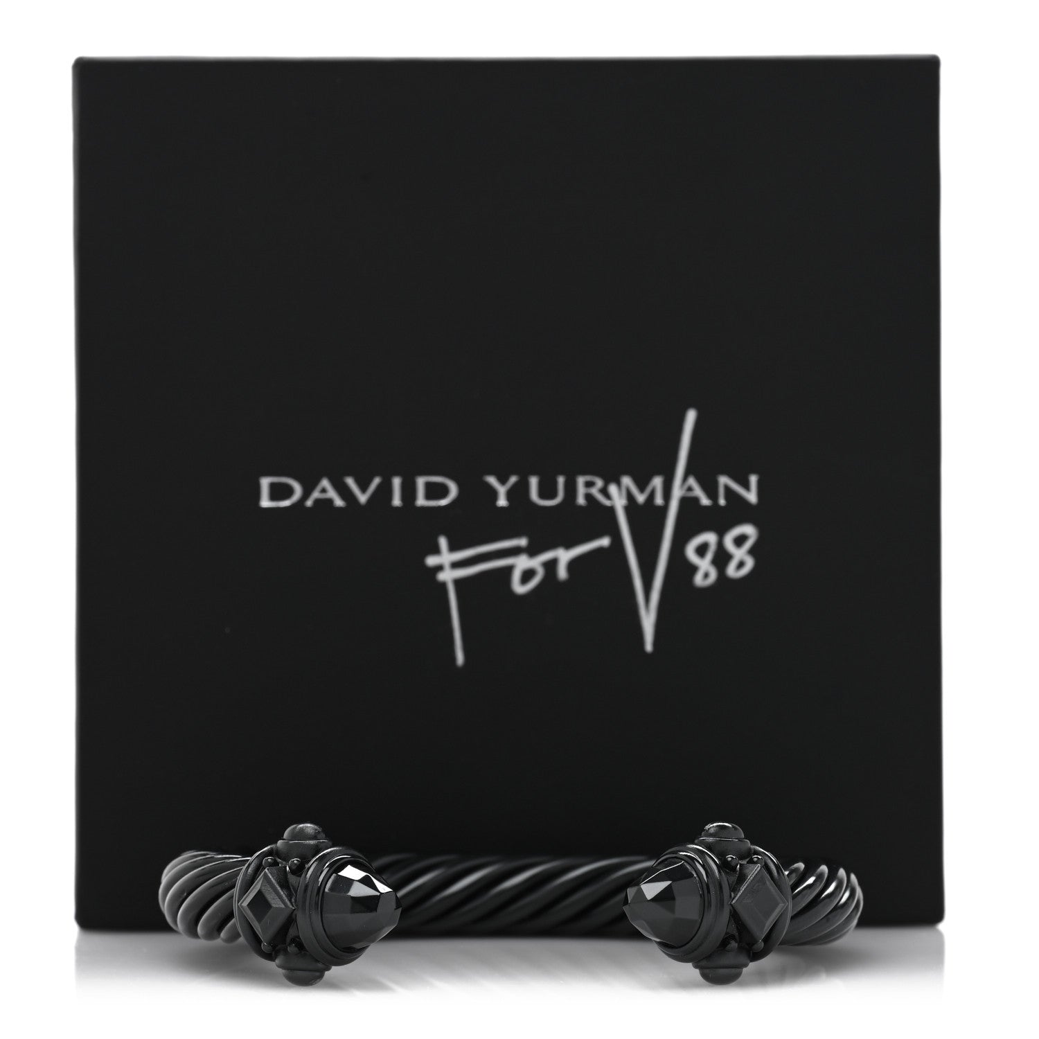 David Yurman Aluminum 10mm Renaissance Cable Bracelet Black 4 of 4