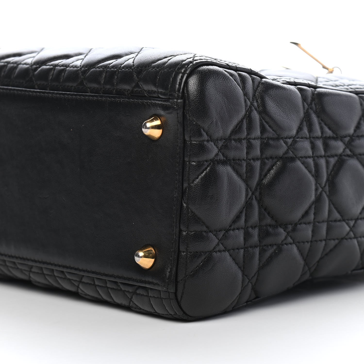 Christian Dior Lambskin Cannage Large Lady Dior Black 9 of 9