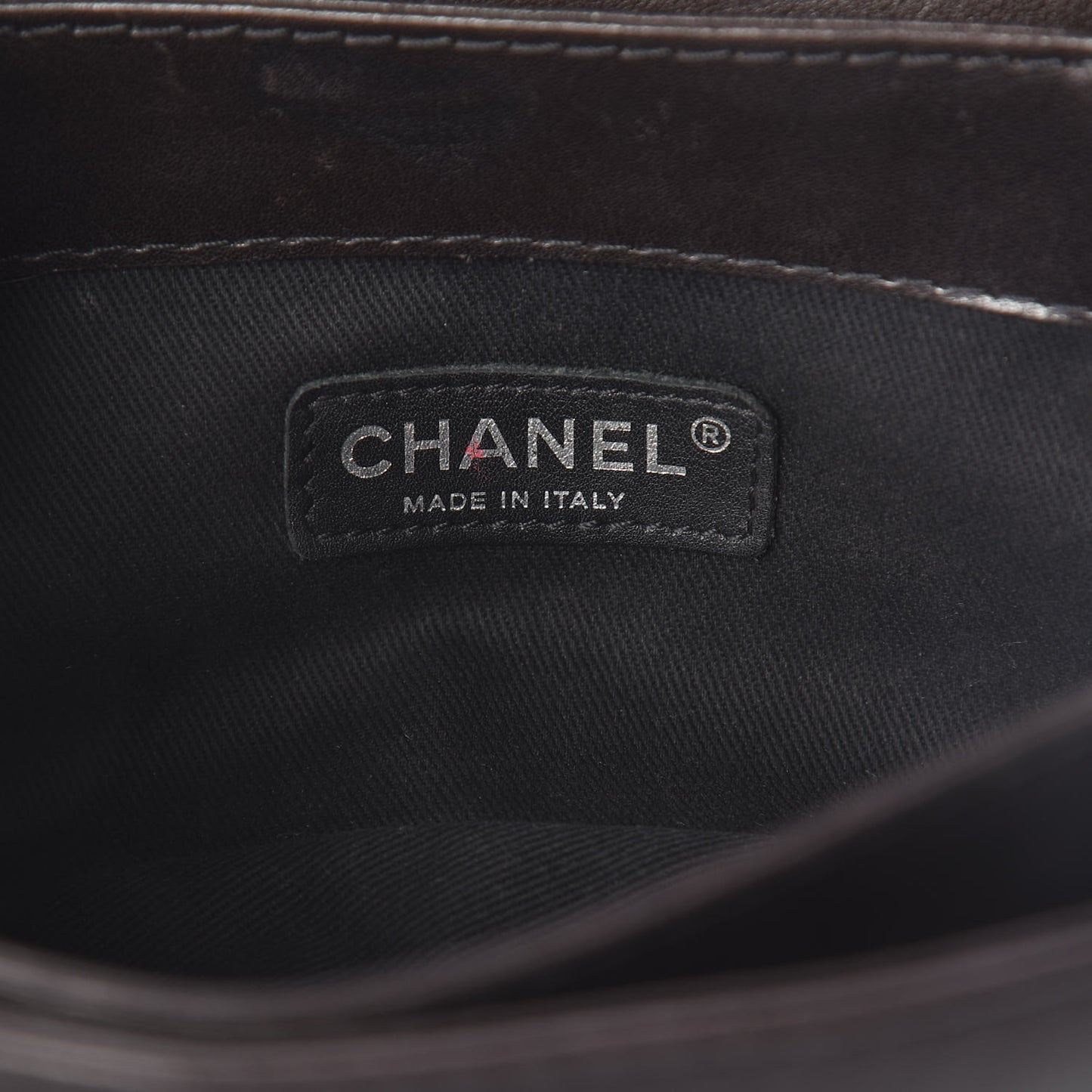 Calfskin Mini Flap Bag Dark Brown