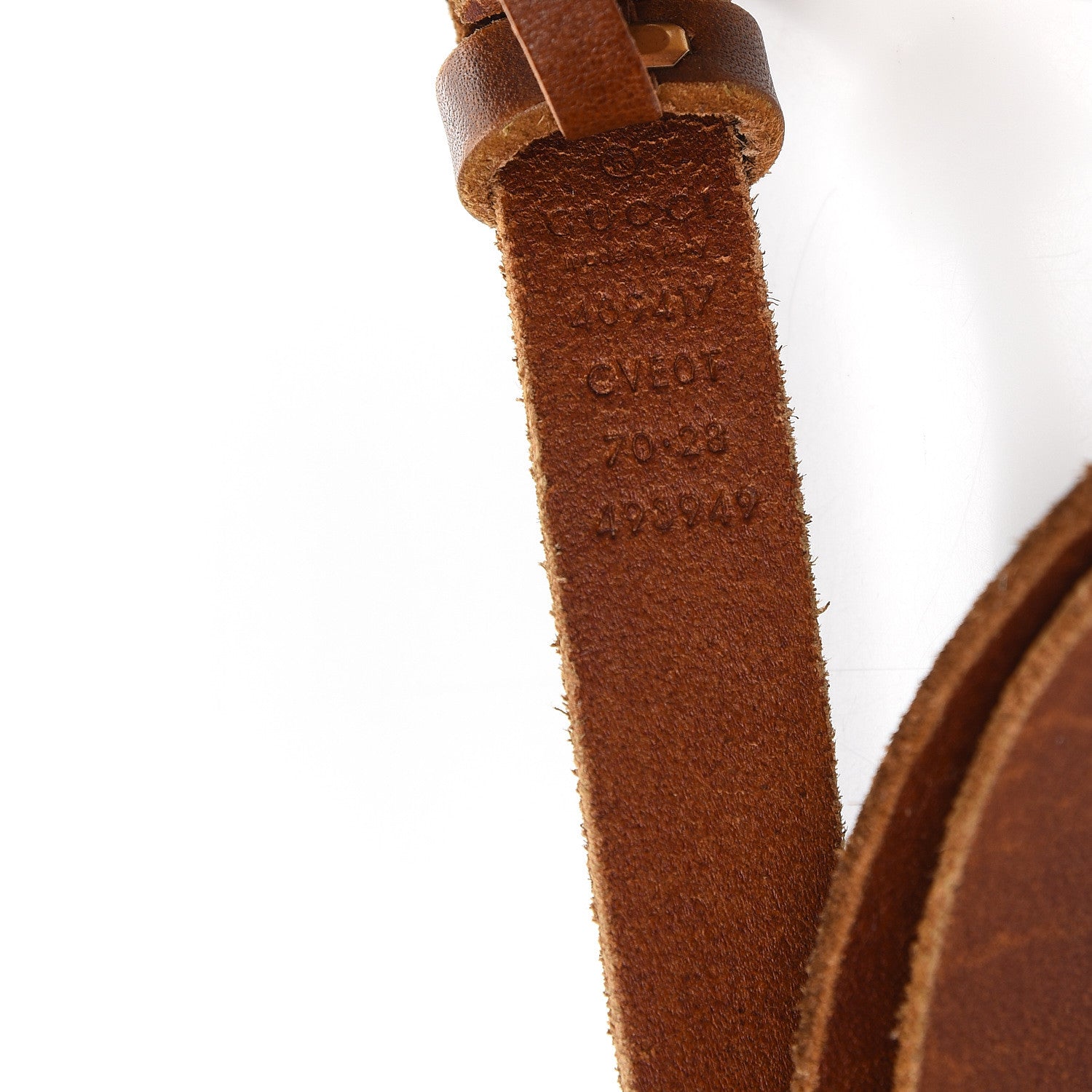 Gucci Faded Calfskin Double G 20mm Belt 70 28 Cuir 5 of 5