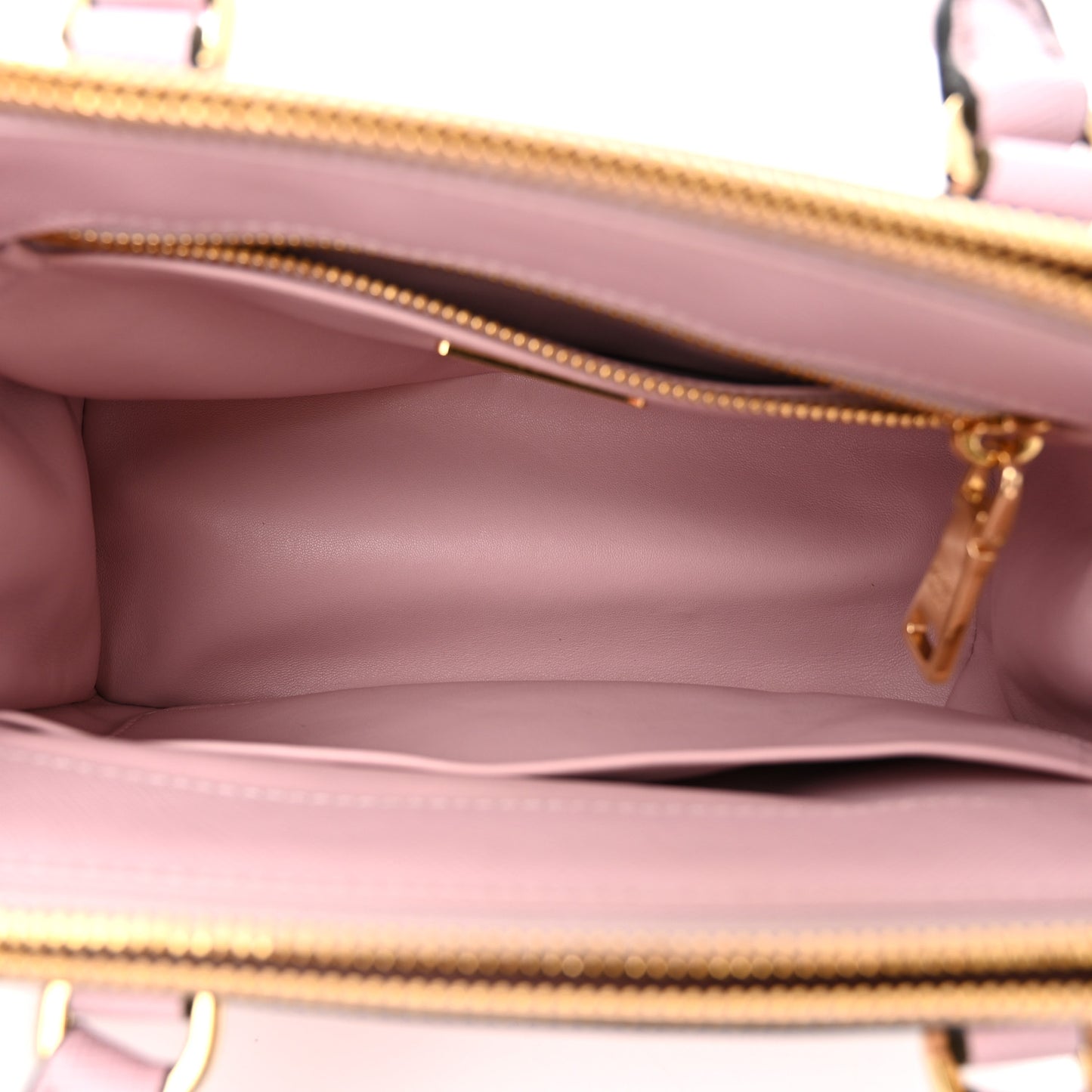 Saffiano Lux Ombre Small Galleria Double Zip Tote Gradient Pink