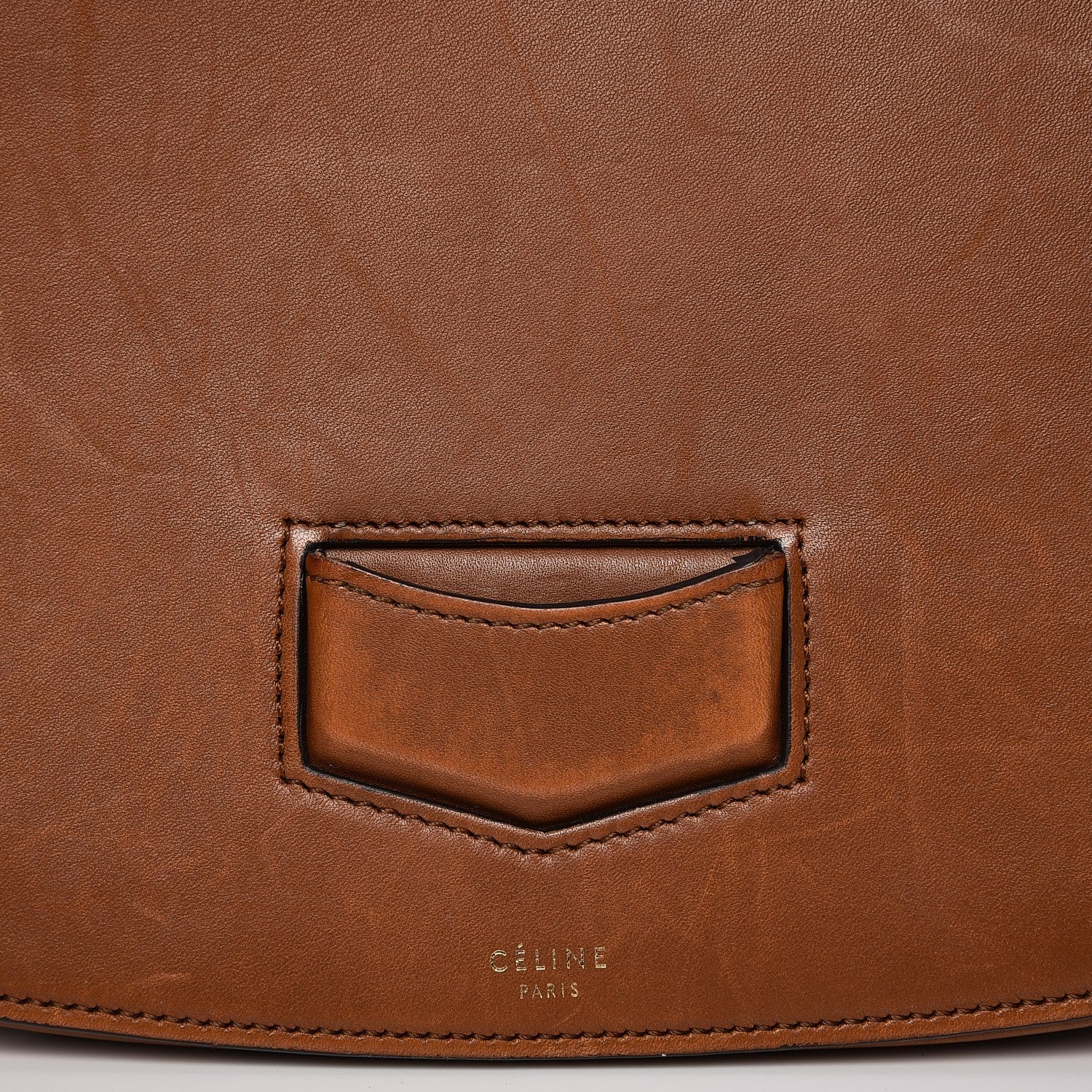 Celine Supersoft Calfskin Medium Trotteur Caramel 9 of 17