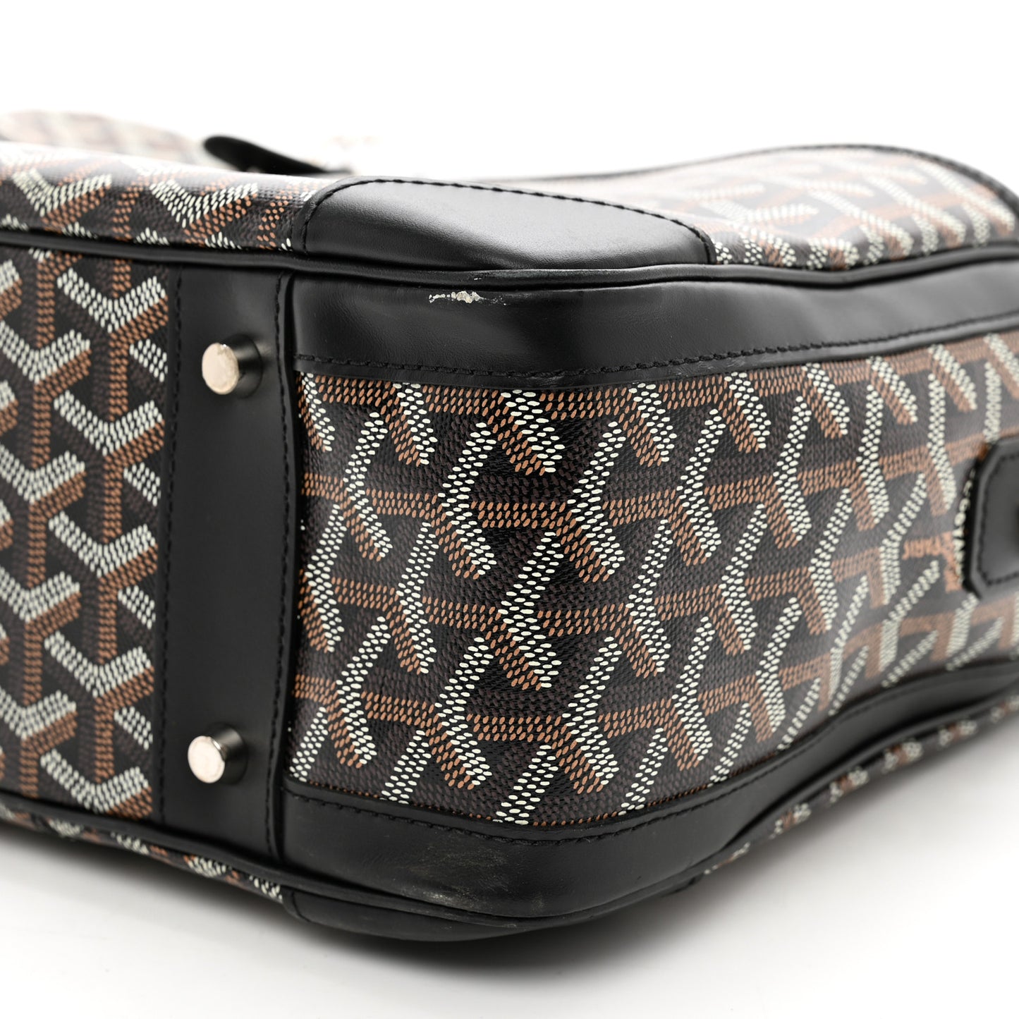 Goyardine Ambassade MM Briefcase Black