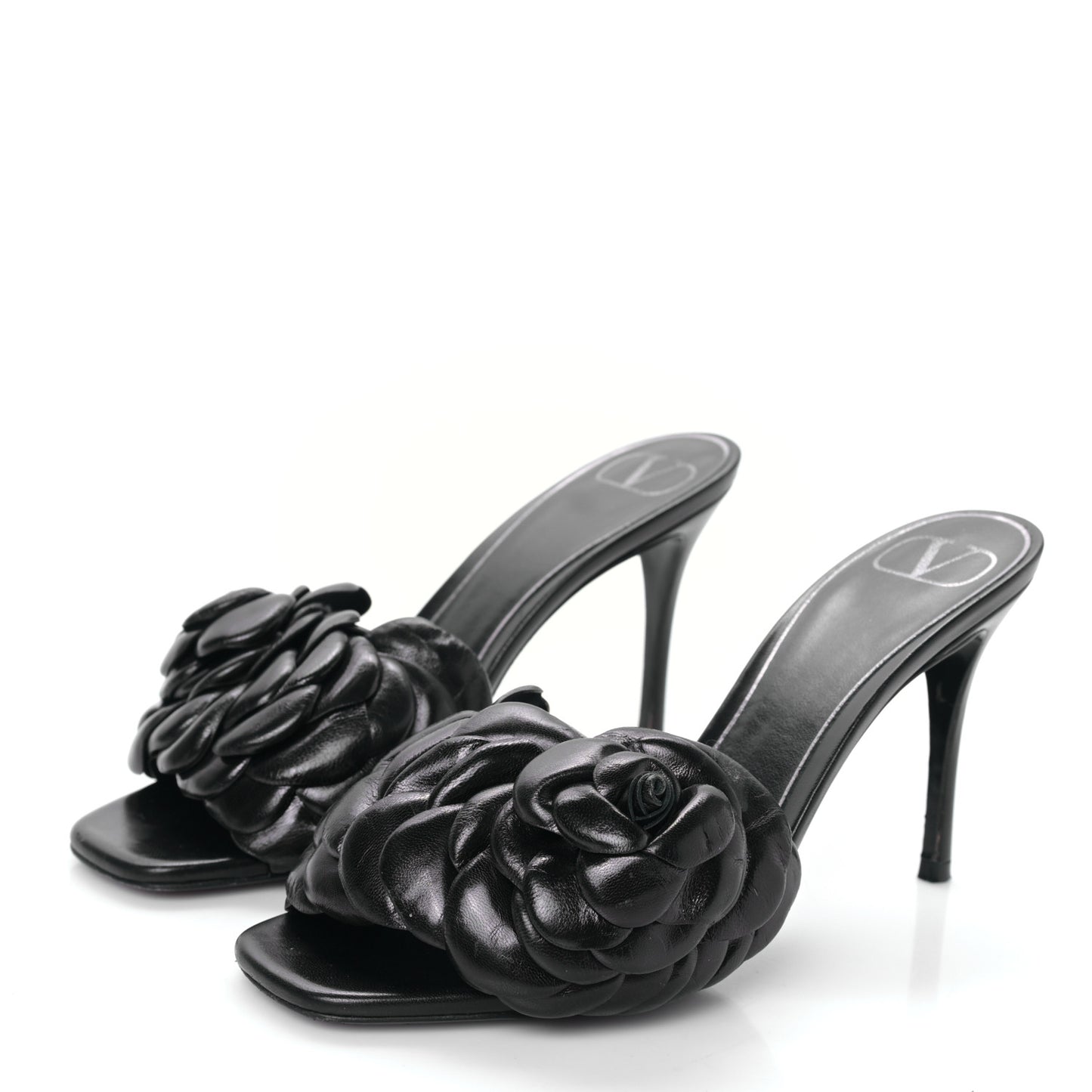 Kidskin Atelier 03 Rose Edition 90mm Slide Sandals 37 Black