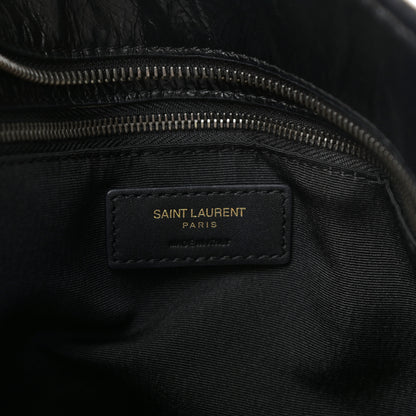 Saint Laurent Crinkled Calfskin Matelasse Monogram Large Niki Shopping Tote Bag Black 7 of 10