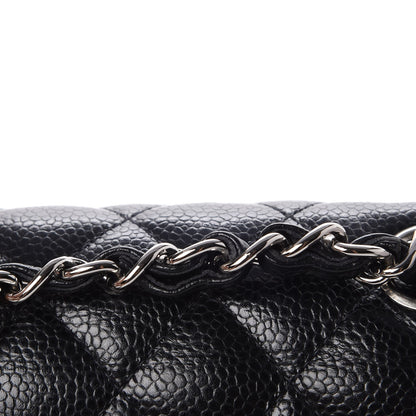 Chanel Caviar Quilted Medium Double Flap Black 10 of 13