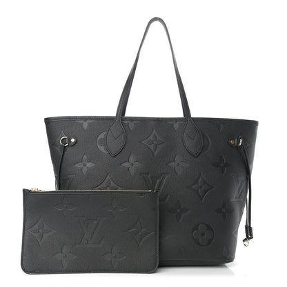 Louis Vuitton Empreinte Monogram Giant Neverfull MM Black 1 of 10