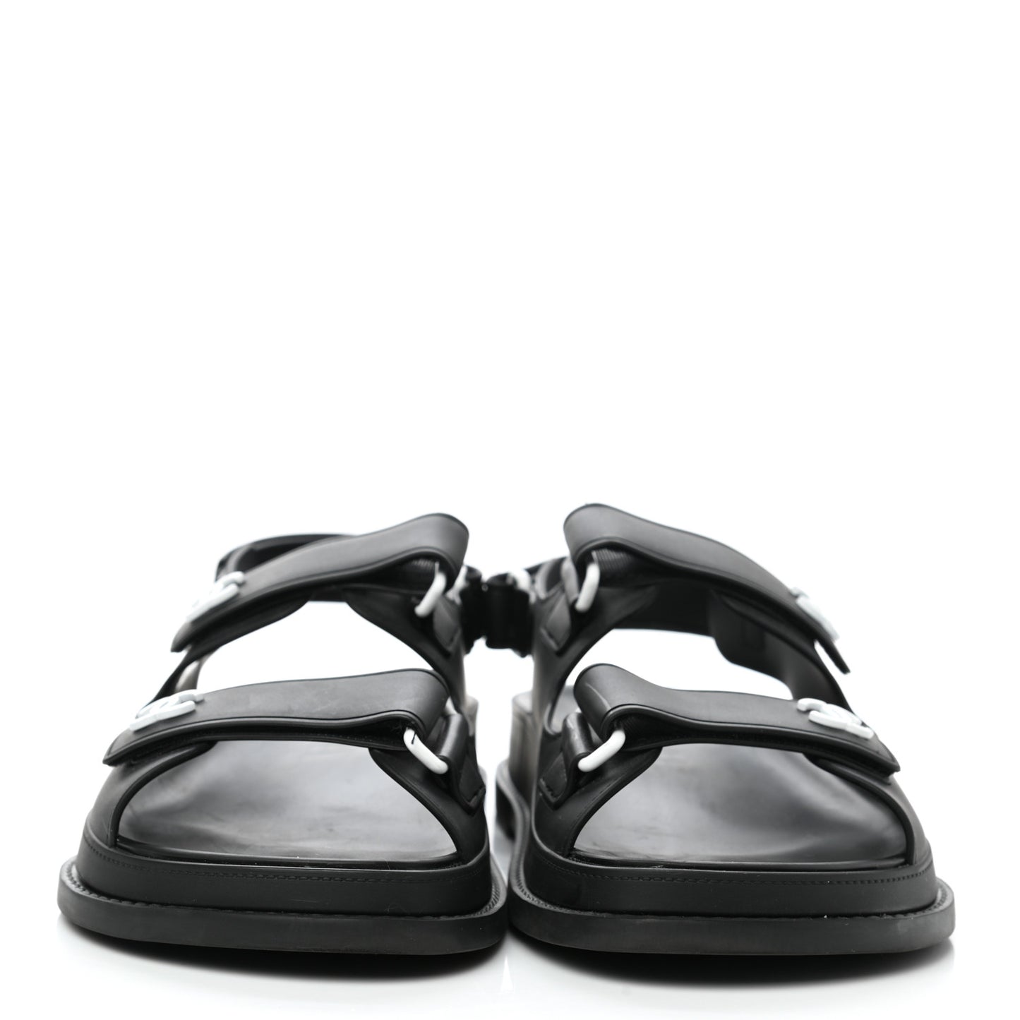 Rubber CC Dad Sandals 38 Black