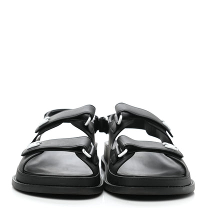 Chanel Rubber CC Dad Sandals 38 Black 2 of 9