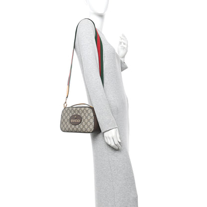 Gucci GG Supreme Monogram Web Neo Vintage Shoulder Bag Beige New Acero Crop 2 of 11