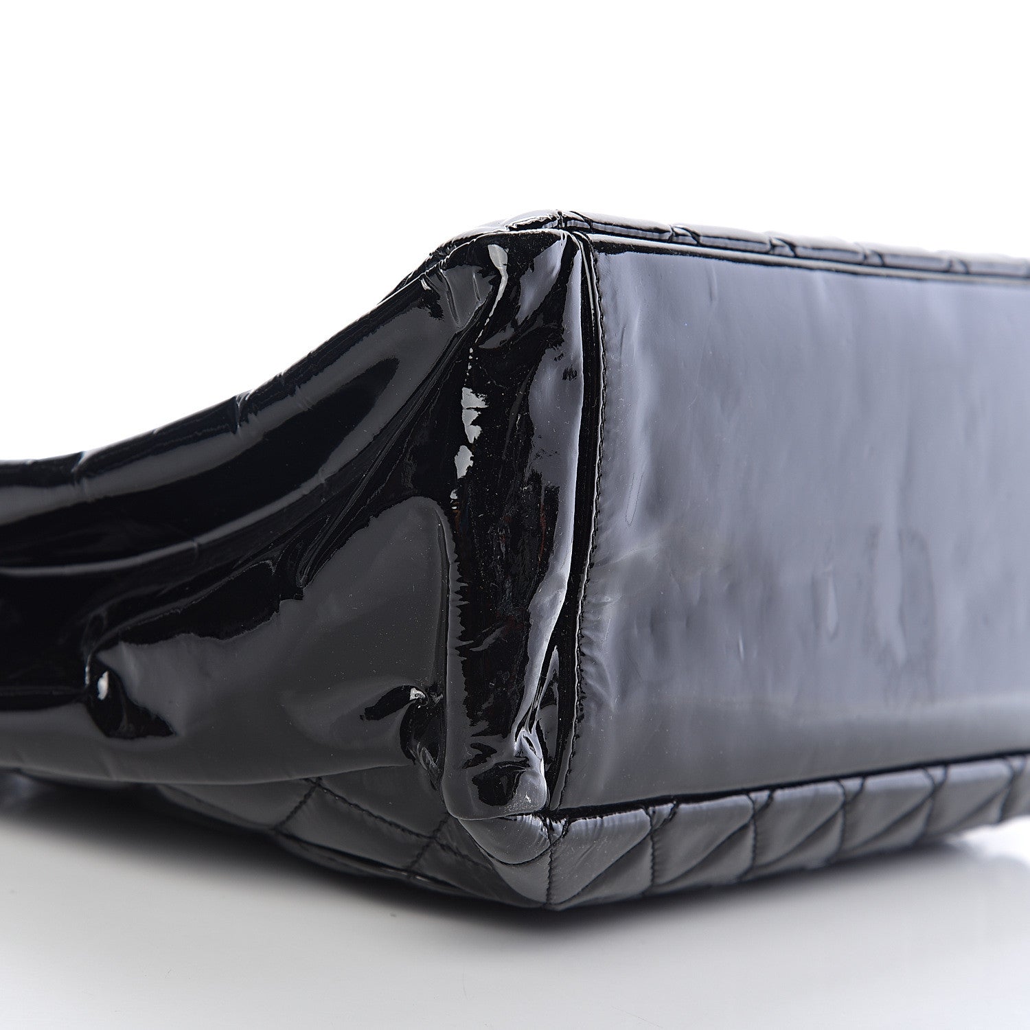 Chanel Patent Grand Shopping Tote GST Black 9 of 10