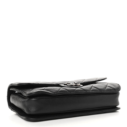 Chanel Goatskin Quilted Medium Perfect Edge Flap Black 4 of 12