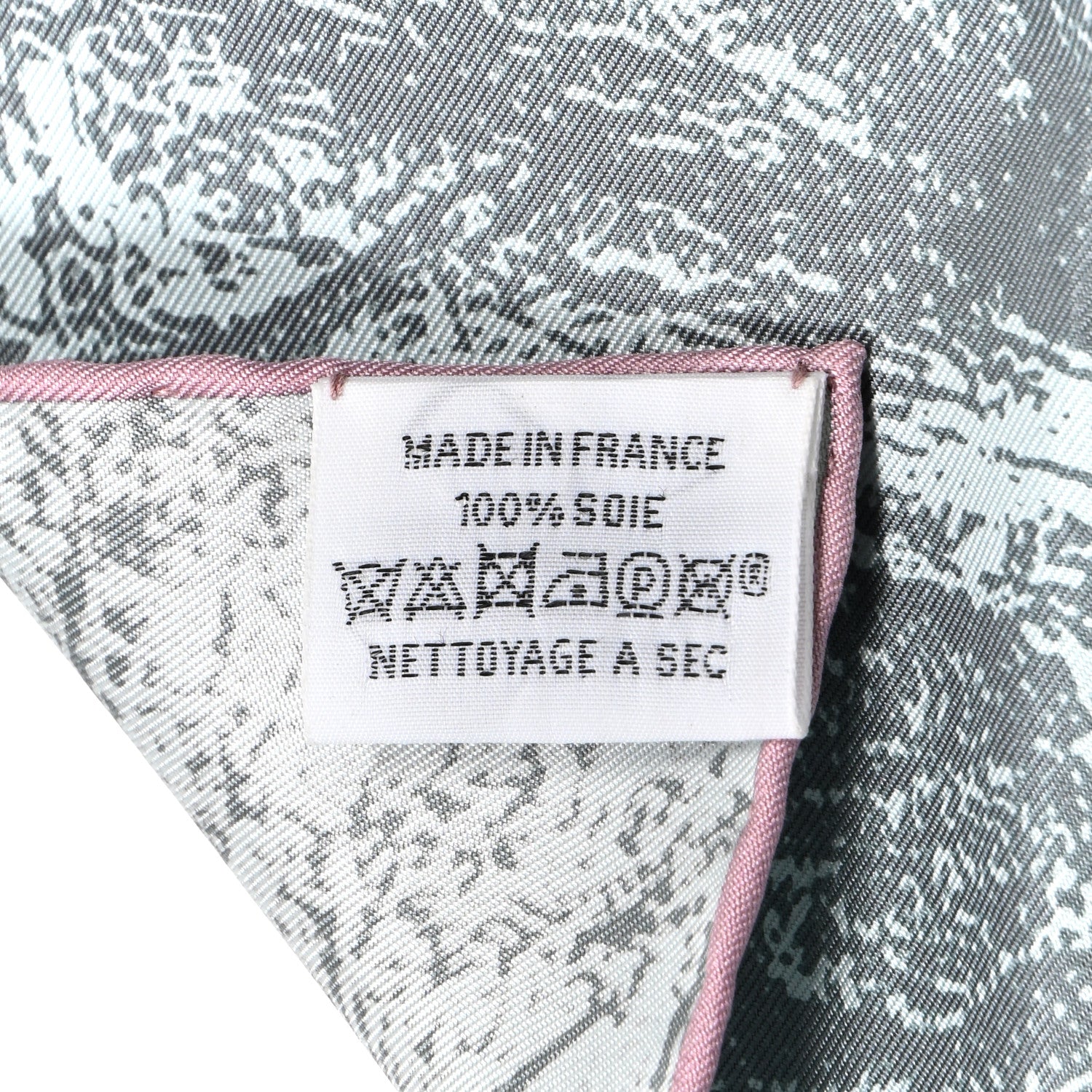 Hermes Silk Twill Amis Pour La Vie Scarf 45 Vert De Gris Parme 4 of 4