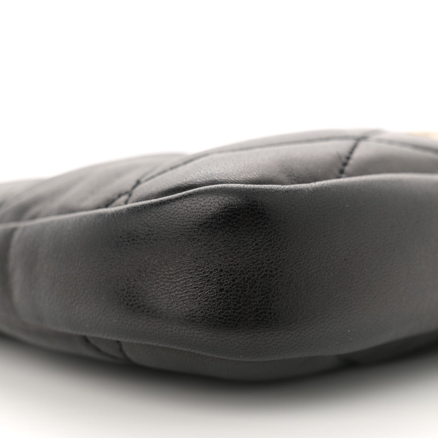Saint Laurent Lambskin Quilted Monogram Sade Hobo Black 9 of 10