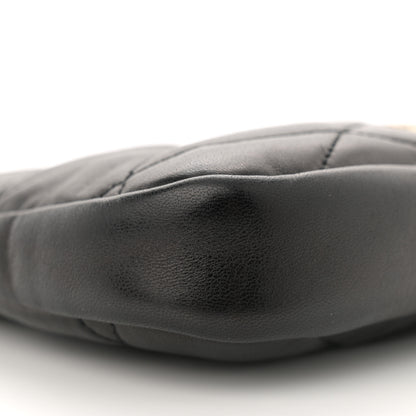 Saint Laurent Lambskin Quilted Monogram Sade Hobo Black 9 of 10