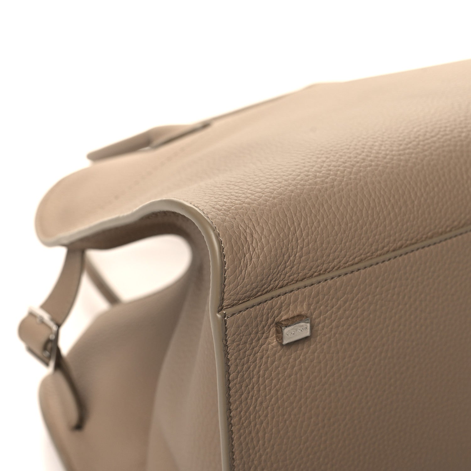 The Row Matte Grained Calfskin Soft Margaux 15 Dark Taupe 8 of 11