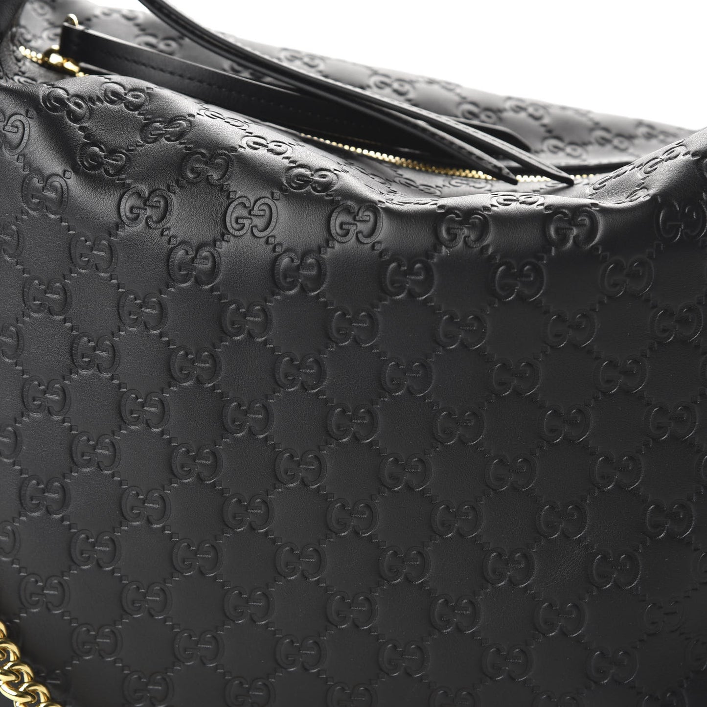 Guccissima Signature Large Linea A Hobo Black