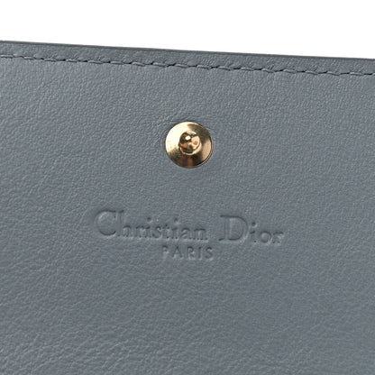 Christian Dior Patent Cannage Mini Lady Dior Wallet Gray Stone 6 of 8