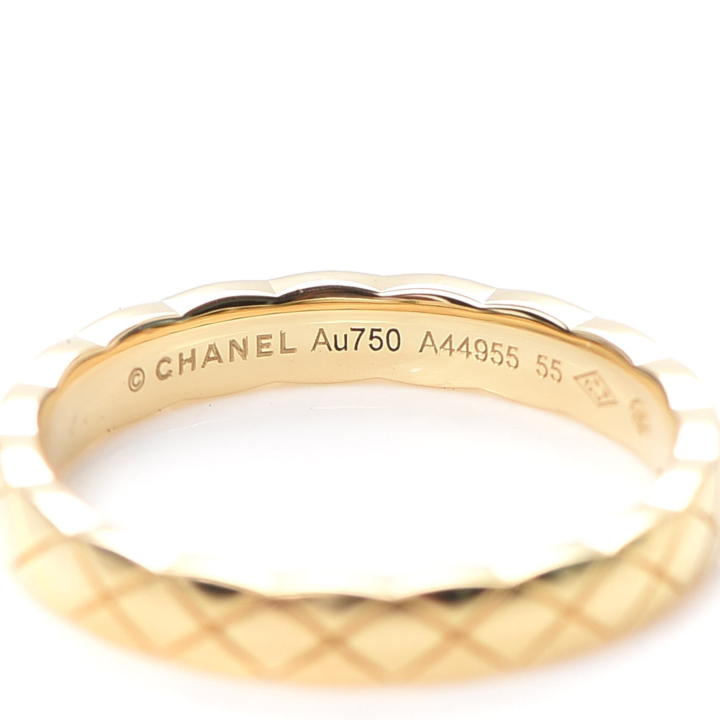 18K Yellow Gold Mini Coco Crush Ring 55 7.25
