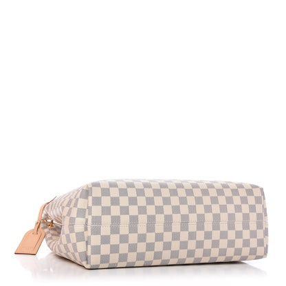 Louis Vuitton Damier Azur Graceful MM Rose Ballerine 4 of 13