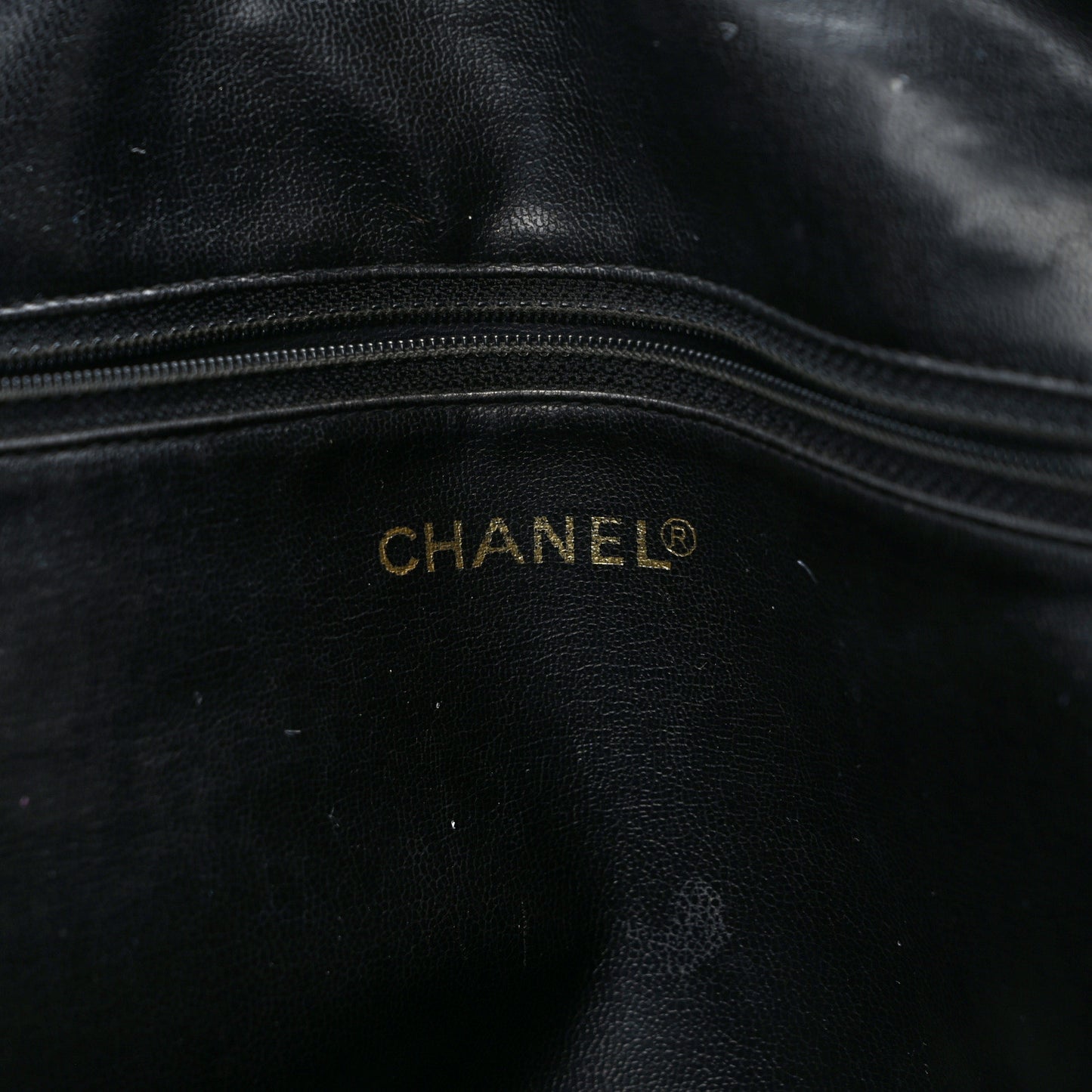 Lambskin Chevron Boston Black