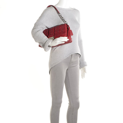 Christian Dior Lambskin Cannage New Lock Flap Red 2 of 7