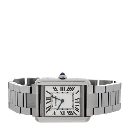 Cartier Stainless Steel 24mm Tank Solo Quartz Watch 2 of 7