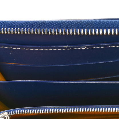 Goyard Goyardine Matignon Zip Around GM Wallet Blue 11 of 11