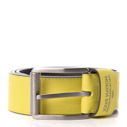Louis Vuitton Damier Infini 40mm Belt 90 36 Vert Acide 1 of 8