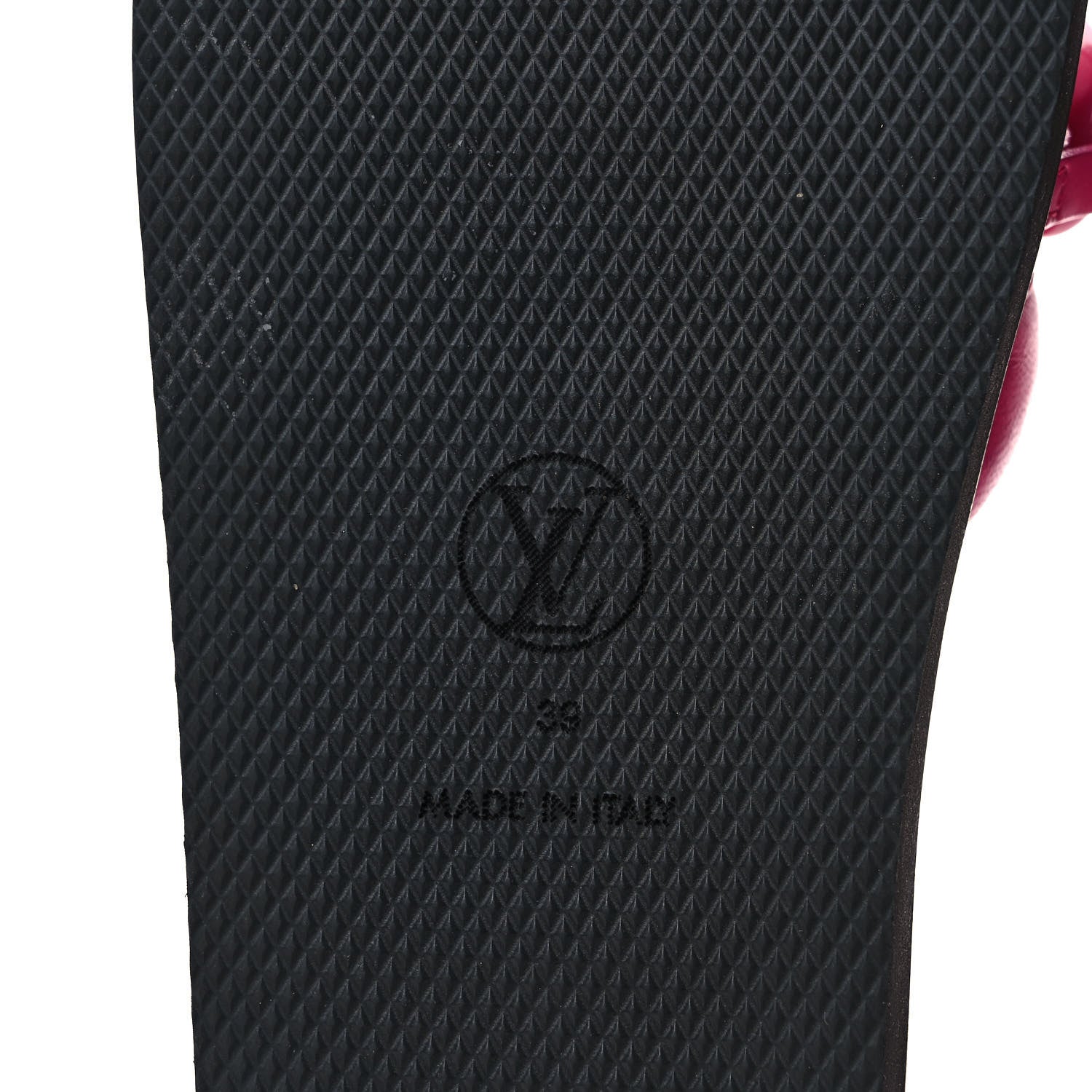 Louis Vuitton Calfskin Embossed Monogram Sunset Flat Comfort Mule 39 Rose Pop 6 of 9
